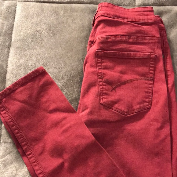PACSUN Maroon Skinny Jeans - Picture 2 of 3